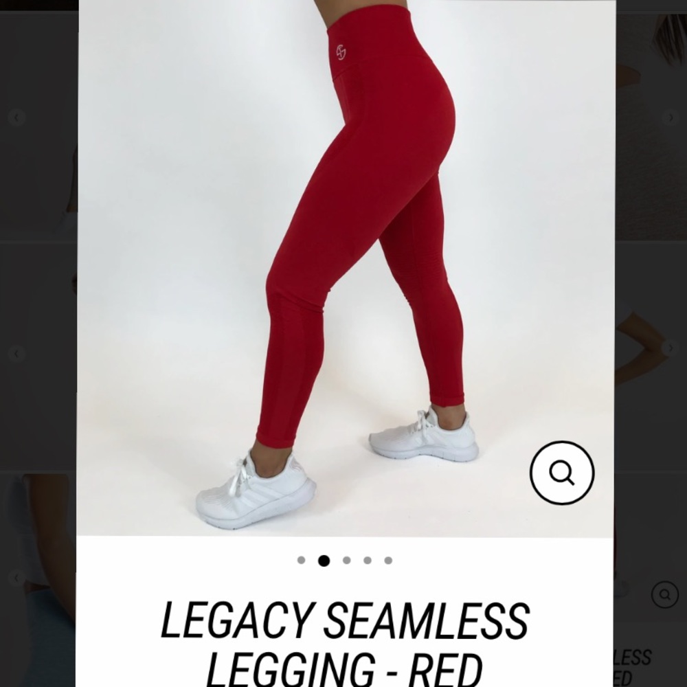Skywear Threads Red Leggings